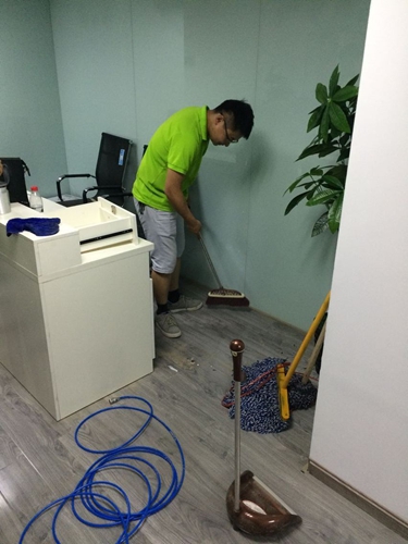 金峰大厦四楼乐课力培训学校甲醛治理